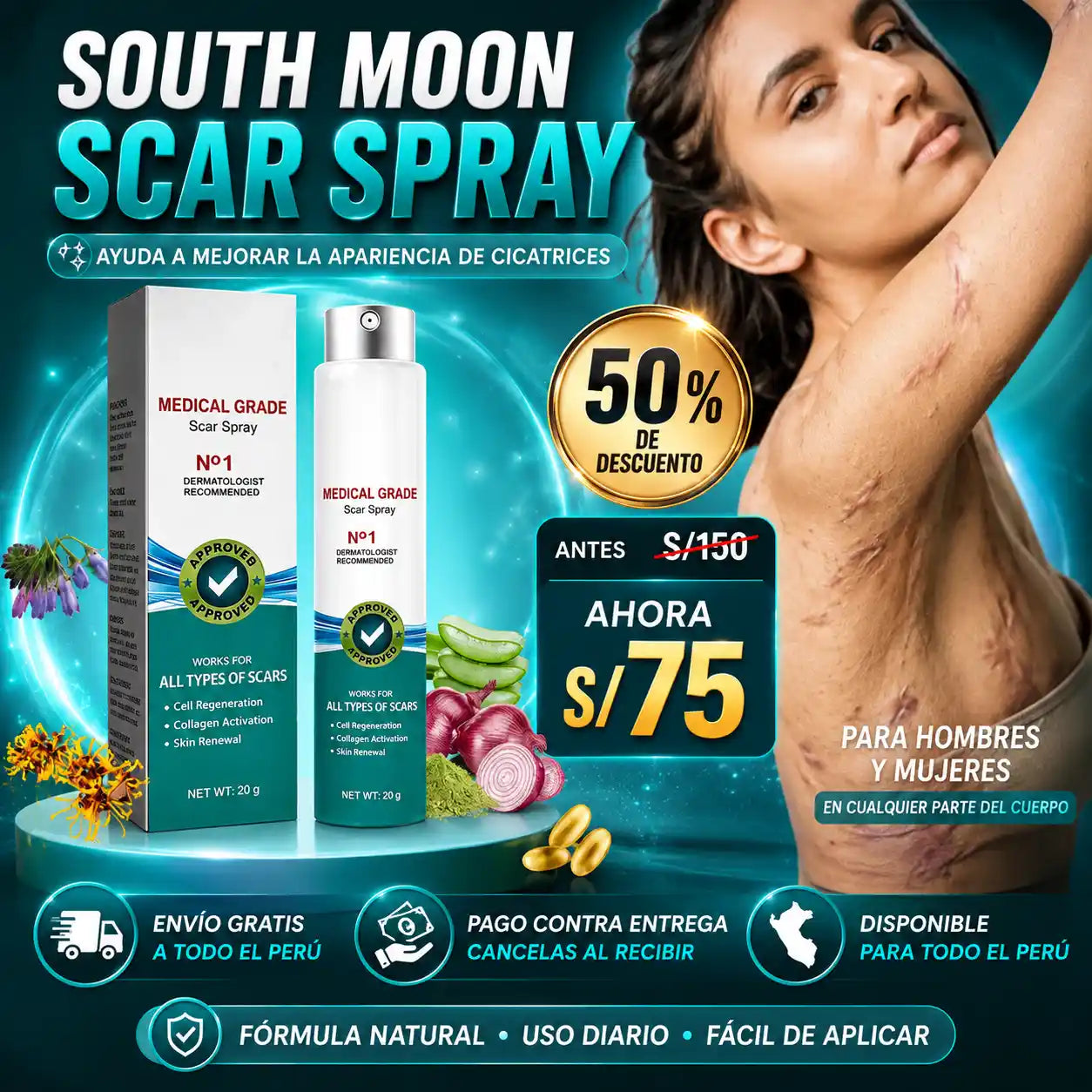 SOUTH MOON™️ - Spray para cicatrices