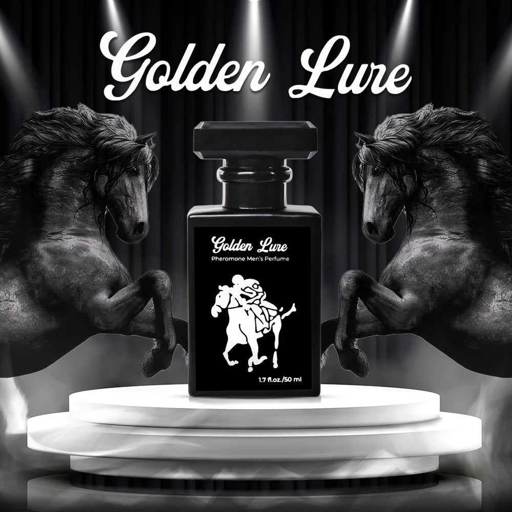 🐎 GOLDEN LURE™️ - Perfume Masculino con Feromonas 30 ml.🐎
