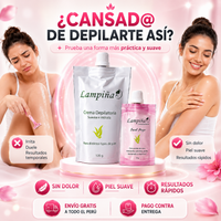 Crema Depiladora LAMPIÑA - Piel suave y limpia en minutos.
